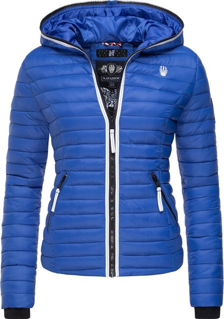 Navahoo Kimuk Princess damen Übergangsjacke mit Kapuze, blue jean