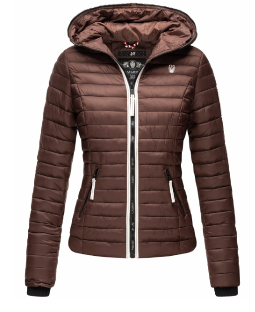 Navahoo Kimuk Princess damen Übergangsjacke mit Kapuze, chocolate