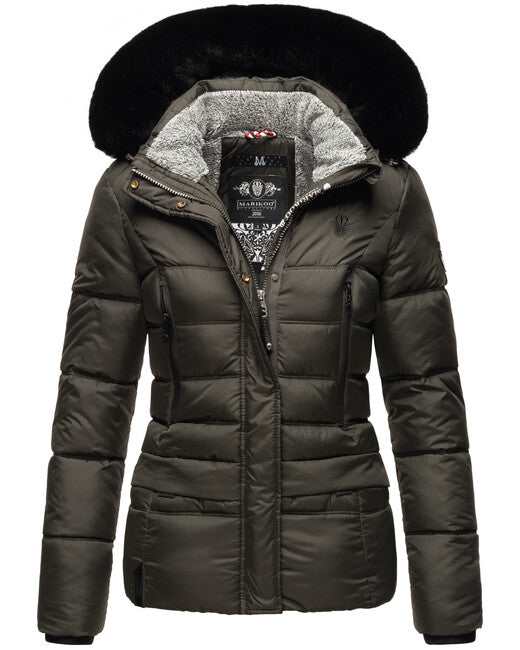 Marikoo LOVELEEN damen-winterjacke, anthrazit