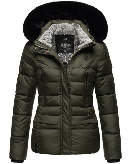 Marikoo LOVELEEN damen-winterjacke, oliv
