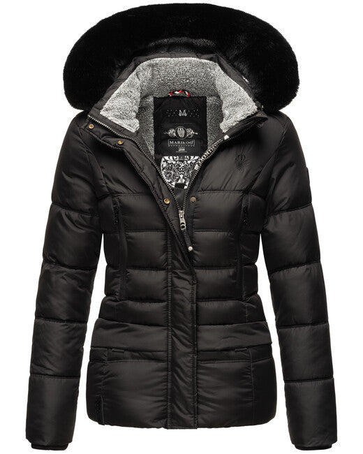 Marikoo LOVELEEN damen-Winterjacke, schwarz