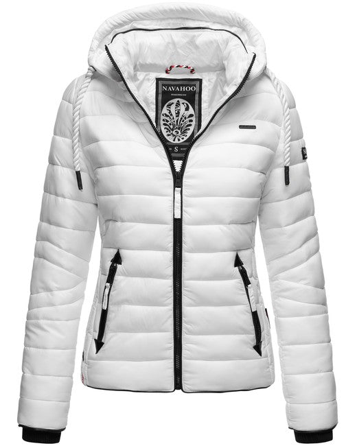Navahoo Lulana damen Übergangsjacke mit Kapuze, weiß