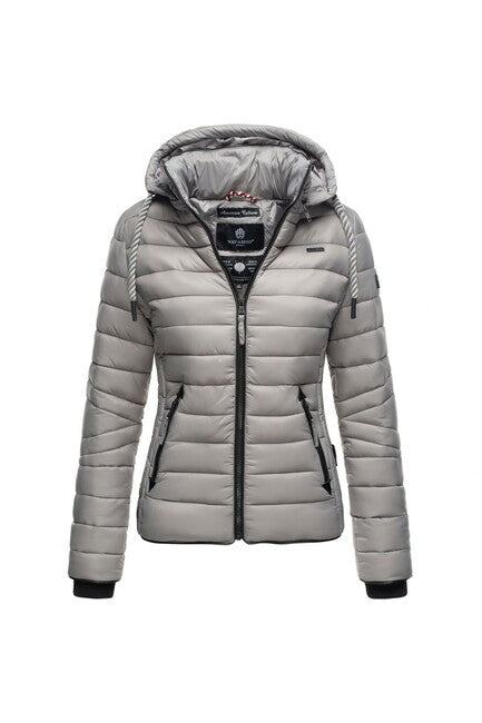Navahoo Lulana damen Übergangsjacke mit Kapuze, hellgrau