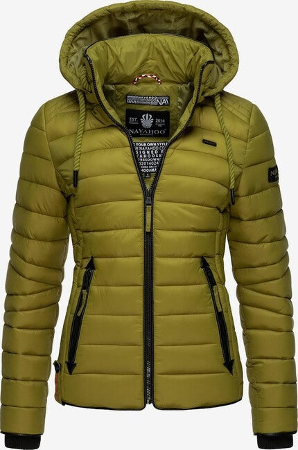 Navahoo Lulana damen Übergangsjacke mit Kapuze, moosgrün