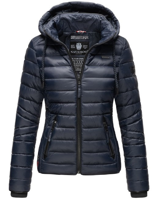 Navahoo Lulana damen Übergangsjacke mit kapuze, navy