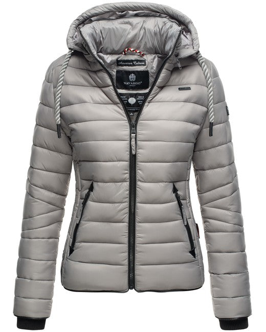 Navahoo Lulana damen Übergangsjacke mit Kapuze, grau