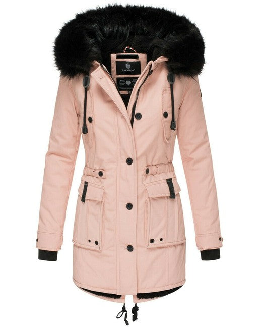 Navahoo Luluna damen Winterjacke mit Kapuze, rosa