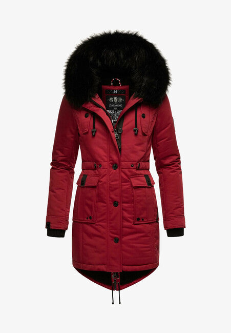 Navahoo LULUNA PRINCESS damen Winterjacke mit Kapuze, blood red