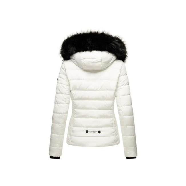 Navahoo Miamor damen Winterjacke mit Kapuze, weiß