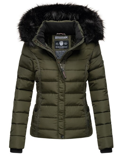 Navahoo Miamor jacke mit kapuze, olivgrün