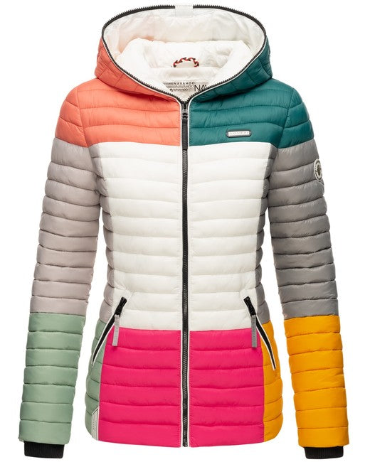 Navahoo Multikulti damen Übergangsjacke mit Kapuze, multicolour dark 2