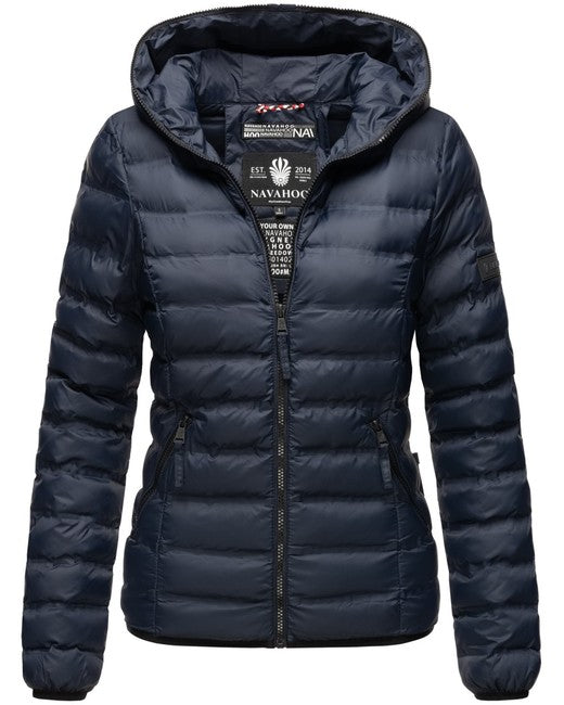 Navahoo NEEVIA damen Übergangsjacke mit Kapuze, Navy