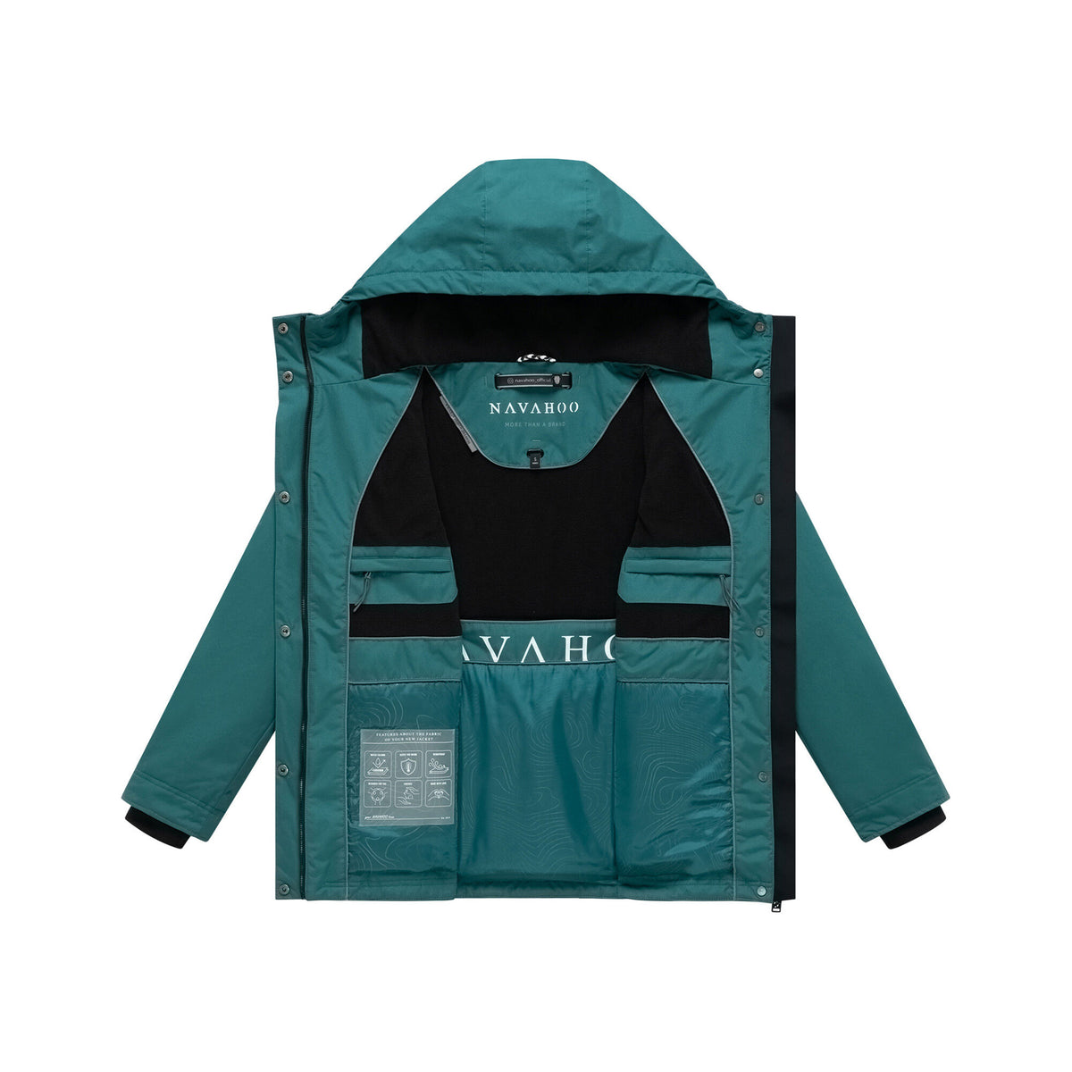 Navahoo Nibellaa 14 dámska prešívaná bunda, ocean green