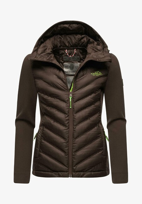 Navahoo NIMM MICH MIT damen-Outdoorjacke, dunkle Schokolade