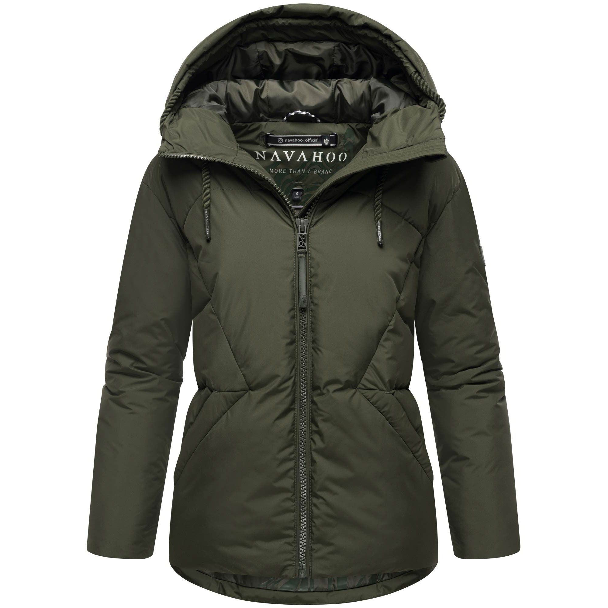 Navahoo Pastellzauber 14 dámska prešívaná bunda, dark olive