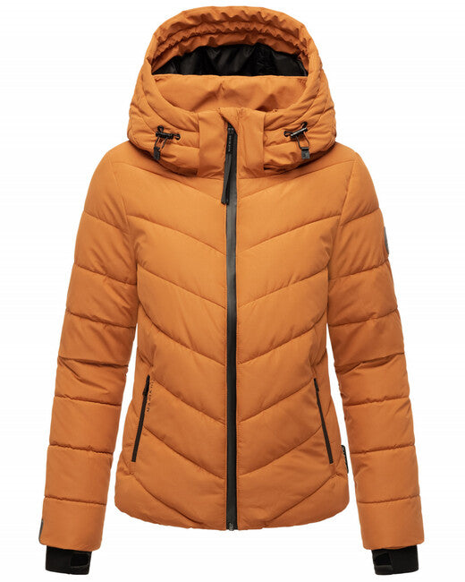 Marikoo SAMUIAA cinnamon damen-winterjacke mit kapuze