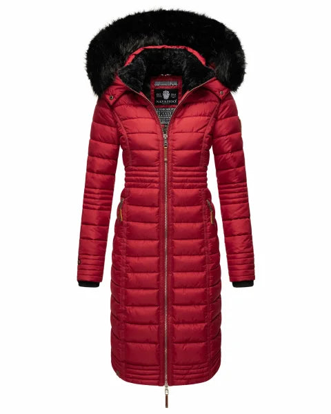 Navahoo UMAY damen Steppmantel, Blood Red