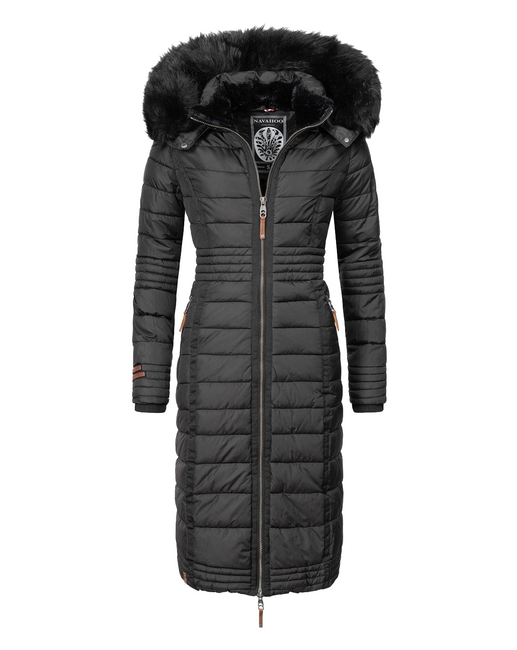Navahoo UMAY damen Steppmantel, schwarz