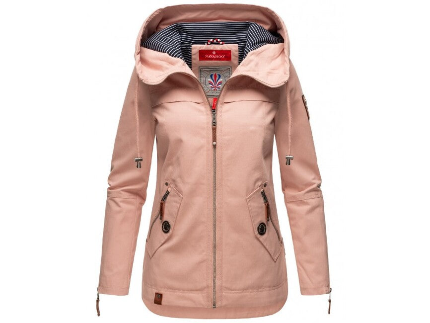 Navahoo Wekoo damen Übergangsjacke mit kapuze, hellrosa