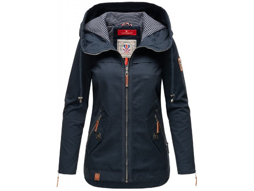 Navahoo Wekoo damen Übergangsjacke mit Kapuze, navy