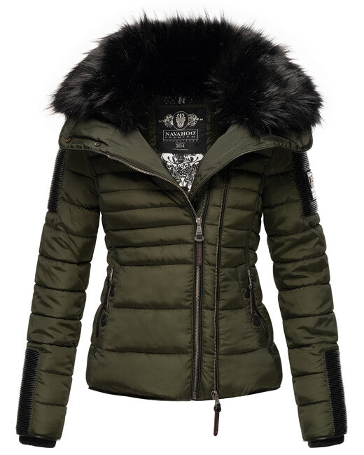 Navahoo Yuki2 damen Winterjacke, olivgrün