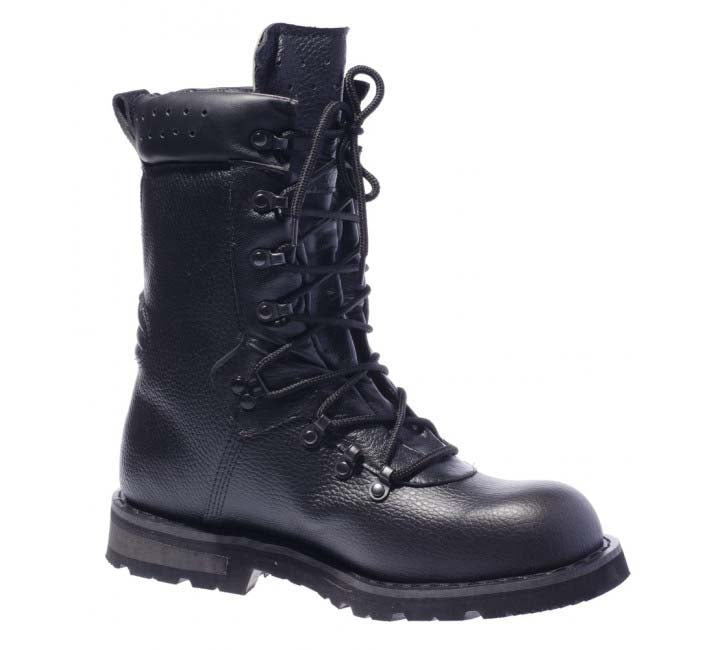 MHF Deutsche Kampfarmeeschuhe, schwarz mit Lederfutter