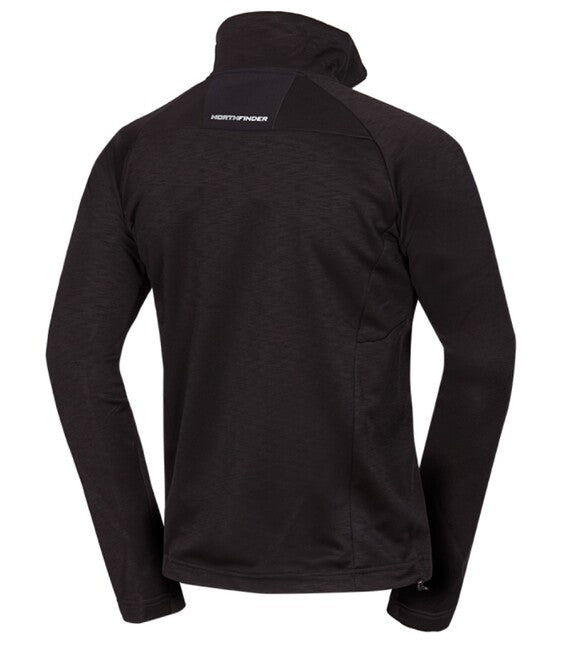 NORTHFINDER NORTHPOL Funktions-Sweatshirt, schwarz