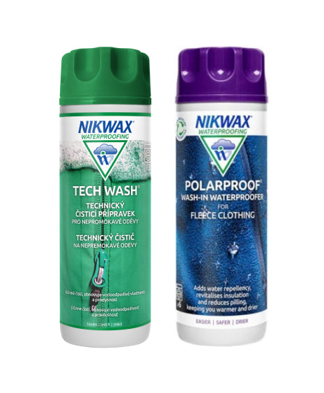 Nikwax Twin Tech Wash / Polar Proof 300ml 2er Set