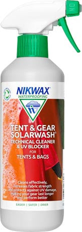 Nikwax cistiaci prostriedok v spreji na stany a Outdoor- vybavenie Tent & Gear Solar Wash Spray-On 2.5l