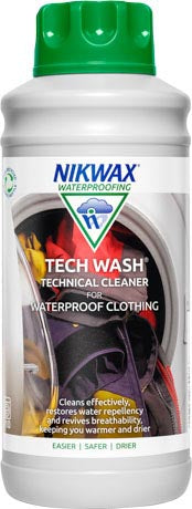 Nikwax Tech Wash Waschmittel für Outdoorbekleidung und synthetische Schlafsäcke 1l