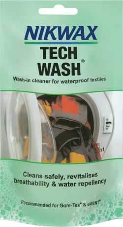 Nikwax Tech Wash Waschmittel für Outdoorbekleidung und synthetische Schlafsäcke Sachet 100ml
