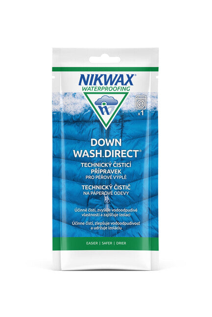 Nikwax Down Wash.Direct Waschmittel für wasserdichte und normale Federn Sachet 100ml