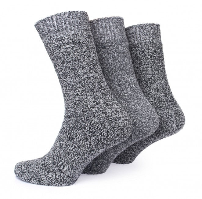 O&T Socken Norske z ovcej vlny 3 pary, grau