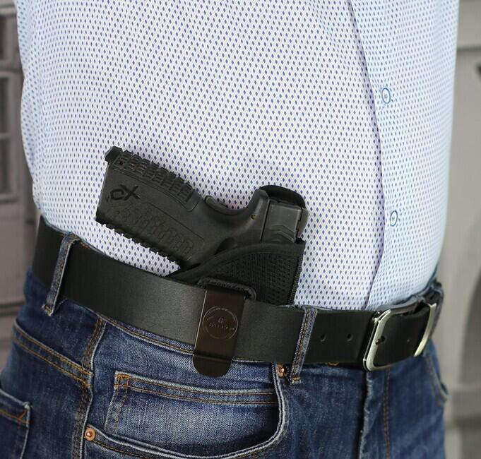 Falco Sig Sauer P232 380 atmungsaktives Nylon IWB Holster zum verdeckten Tragen, schwarz rechts