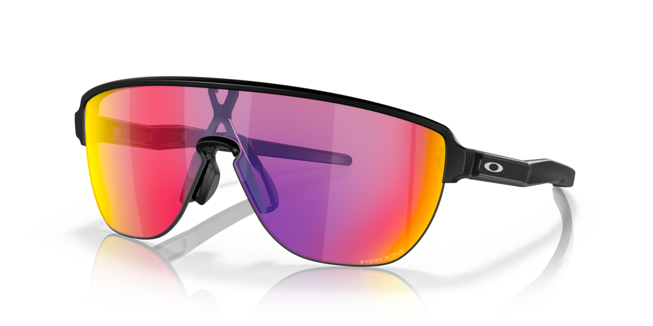 Oakley Corridor sonnenbrille mit rahmen matte black und mit dias prizm road 42