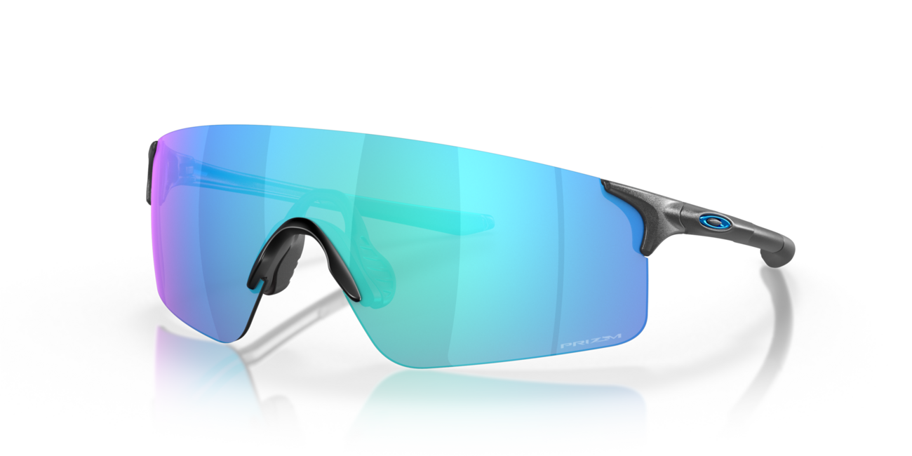 Oakley EVZERO BLADES mit Rahmen Steel und mit Dias Prizm Sapphire