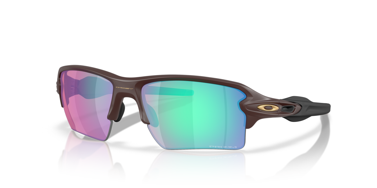 Oakley FLAK 2.0 XL Sonnenbrille mit Rahmen Matte Grenache und mit Dias Prizm Golf 59, Metal