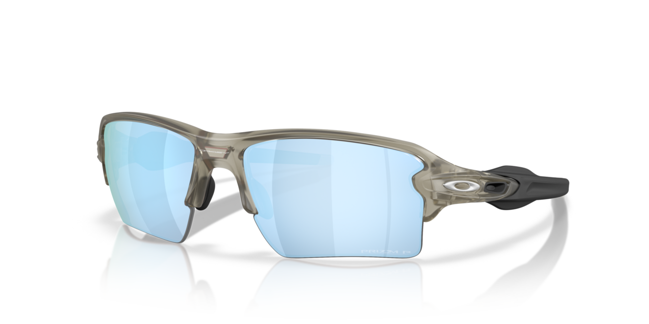 Oakley FLAK 2.0 XL Sonnenbrille mit Rahmen Matte Grey Ink und mit Dias Prizm Deep Water Polar 59, Metal
