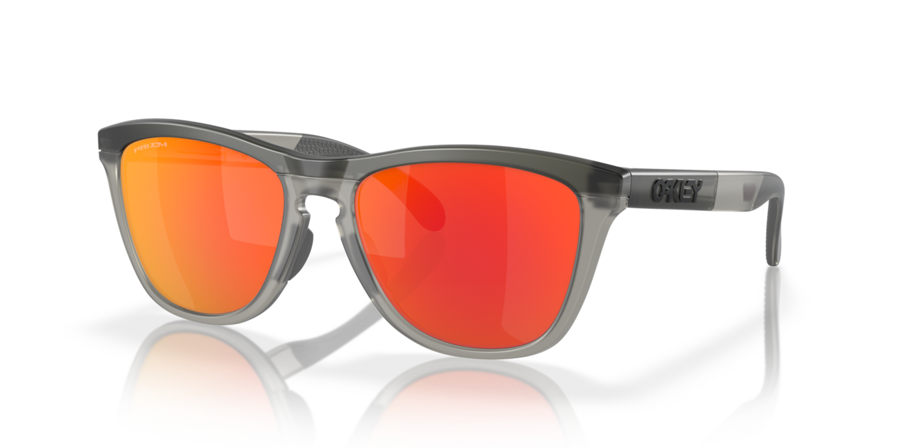 Oakley FROGSKINS RANGE Sonnenbrille mit Rahmen Matte Grey Smoke/Grey Ink und mit Dias Prizm Ruby 55
