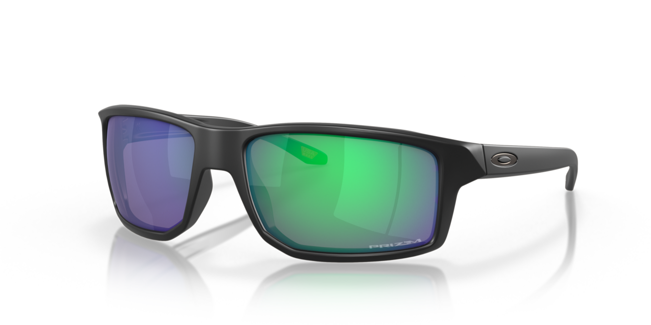 Oakley GIBSTON Sonnenbrille mit Rahmen Matte Black und mit Dias Prizm Jade 61
