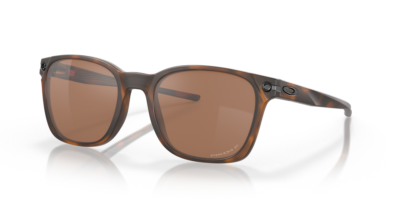 Oakley OJECTOR Sonnenbrille mit Rahmen Matte Brown Tortoise und mit Dias Prizm Tungsten Polarized 55
