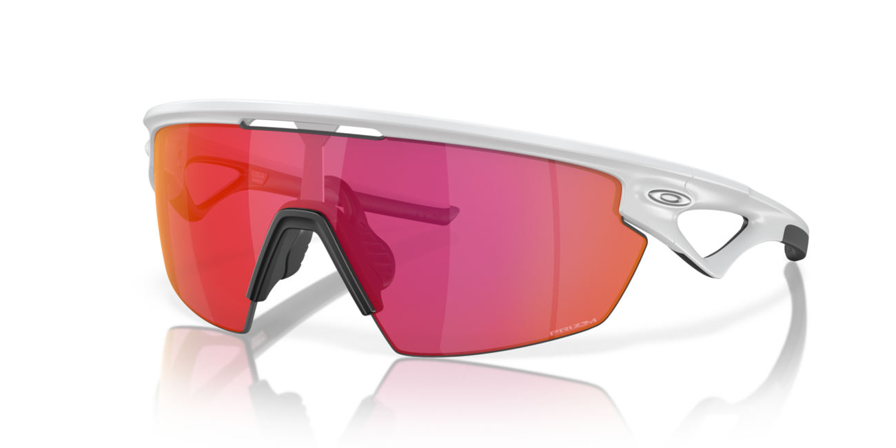 Oakley SPHAERA sonnenbrille mit rahmen Matte White und mit dias Prizm Field 36