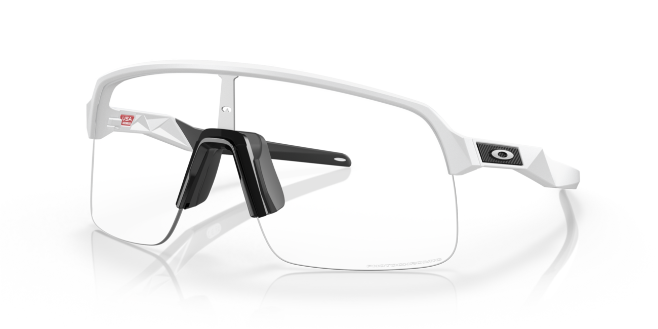 Oakley SUTRO LITE fotochrome brille mit rahmen matte white und mit dias clear photochromic