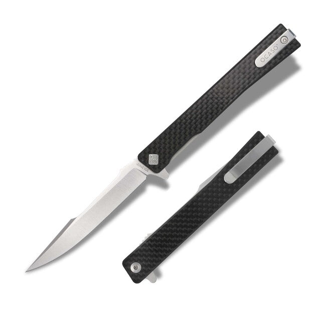 OCASO Solstice Schließmesser Carbon Fiber + Satin / Harpune