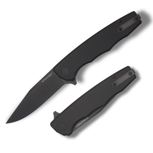 OCASO Strategy Closing Knife Schwarzes Aluminium
