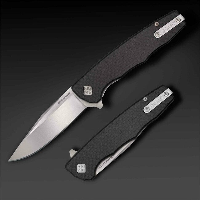 OCASO Strategie Schließmesser Kohlefaser/G-10