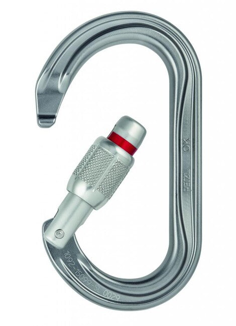 Petzl OK BALL LOCK Karabiner, oval mit automatischem Verriegelungssystem