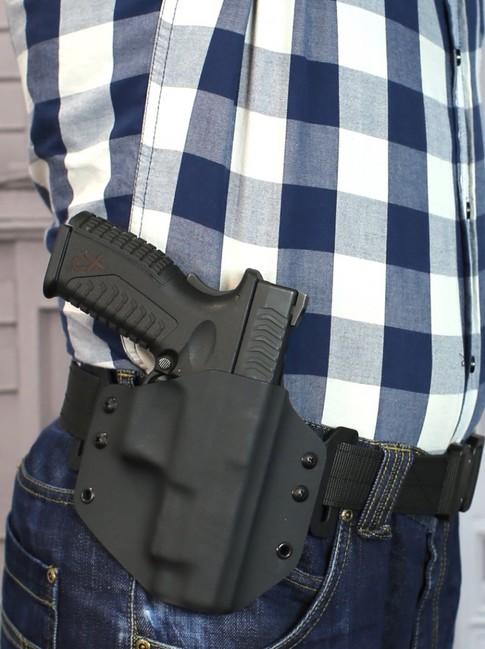 Falco Glock Kydex Pancake Gürtelholster, schwarz rechts