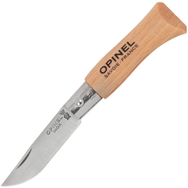 Opinel Klappmesser N°02 Inox Buche, braun