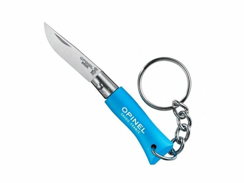 Opinel N°02 Klappmesser für Schlüssel azurblau